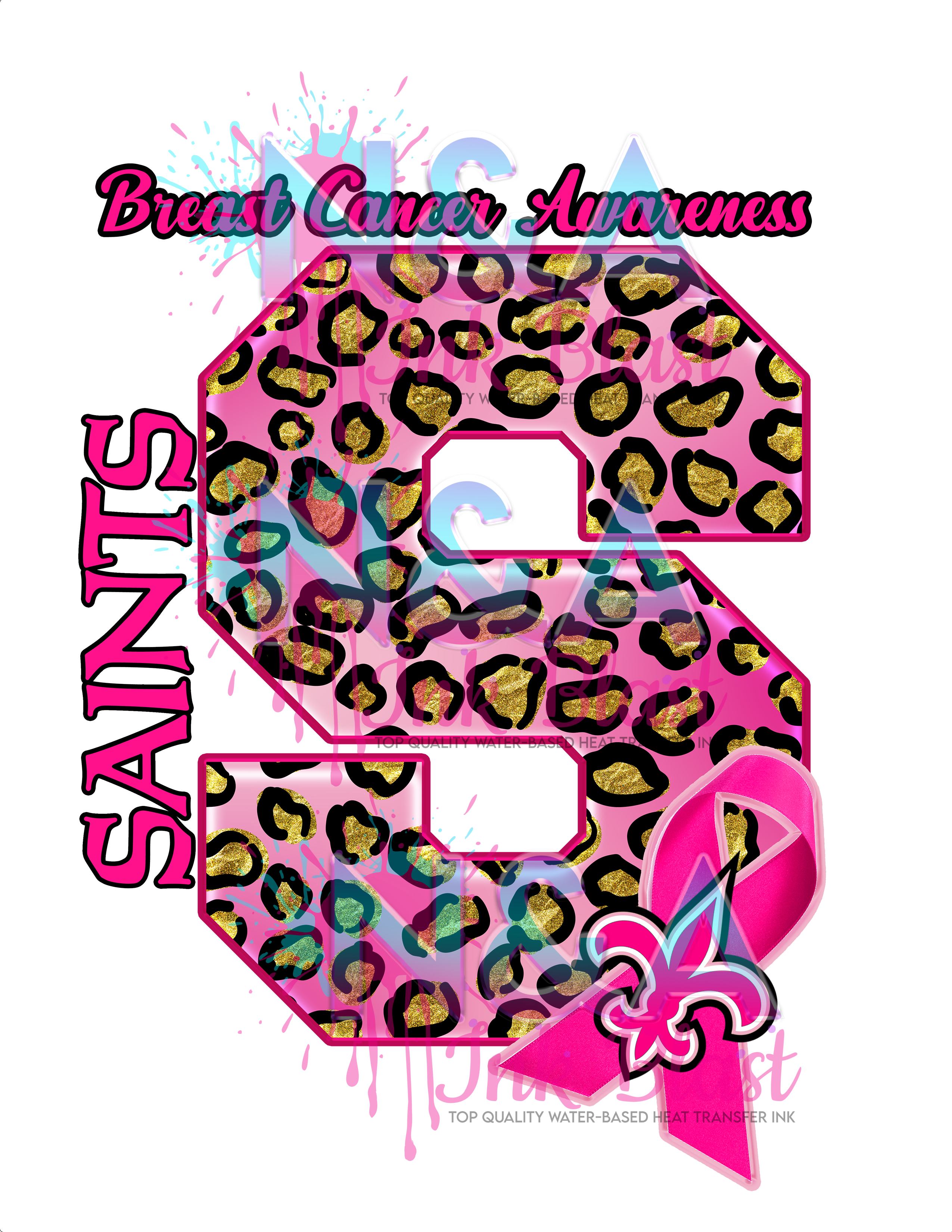 Breast Cancer Awareness Saints – Blanks by Amber