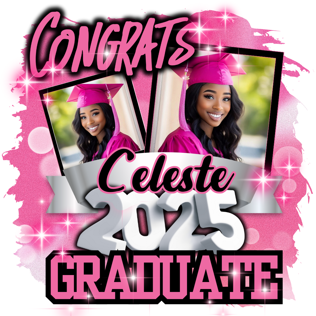 Graduation Grad Center Print Design (Canva Editable) 2025