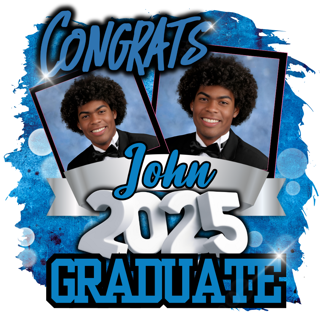 Graduation Grad Center Print Design (Canva Editable) 2025